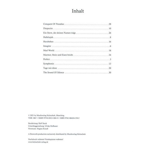 Holzschuh Verlag Meine ersten Popsongs