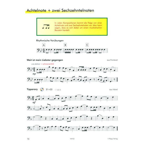 Horst Rapp Verlag Posaune lernen mit Spa 2