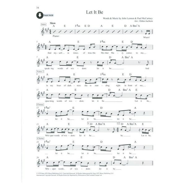 Schott Beatles Classics A-Sax