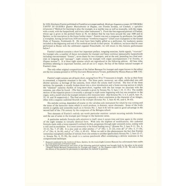 Breitkopf & Hrtel Fantini 8 Sonatas