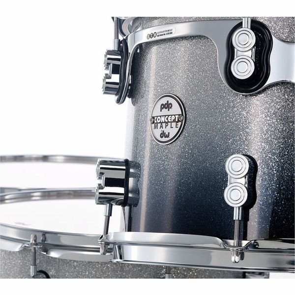 DW PDP CM7 Silver to Black