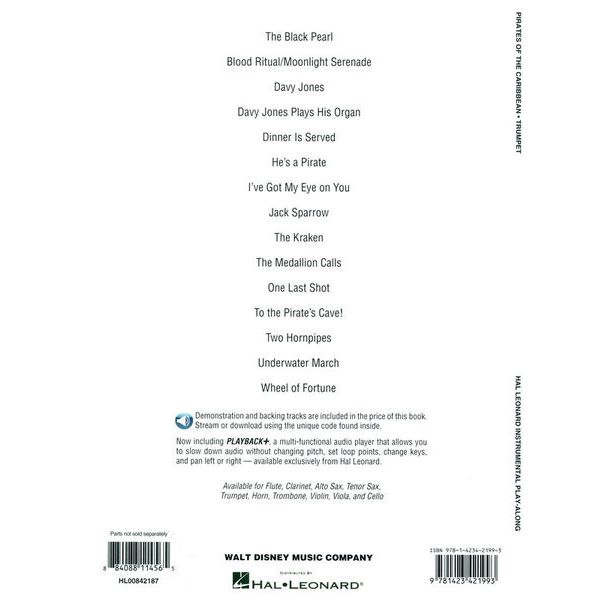 Hal Leonard Pirates Of The Caribbean Trump