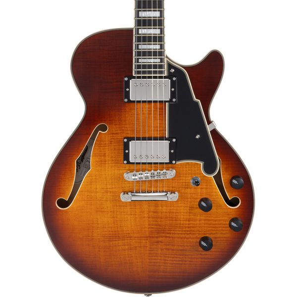 DAngelico Premier SS Dark Iced Tea Burst