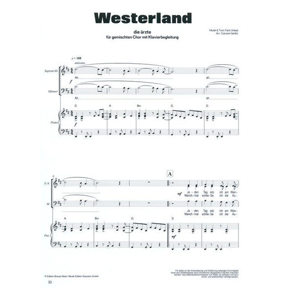 Bosworth Die rzte for Chöre