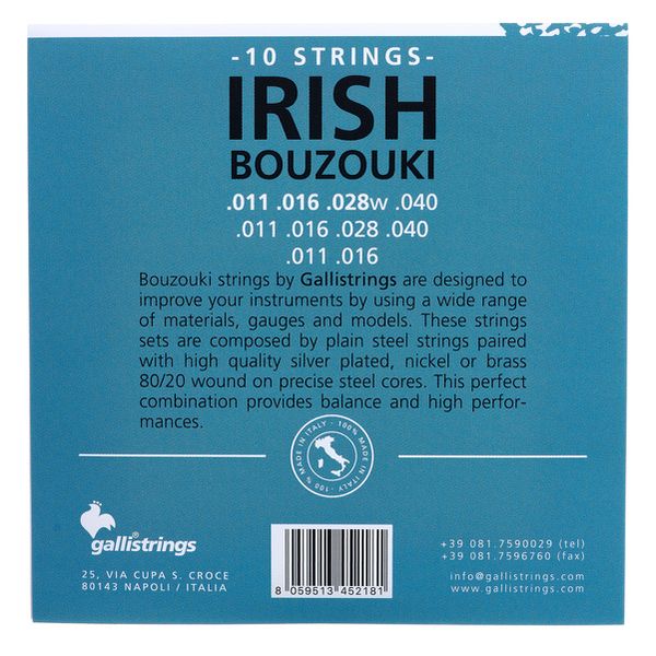 Galli Strings BP80 CL Irish Bouzouki Strings