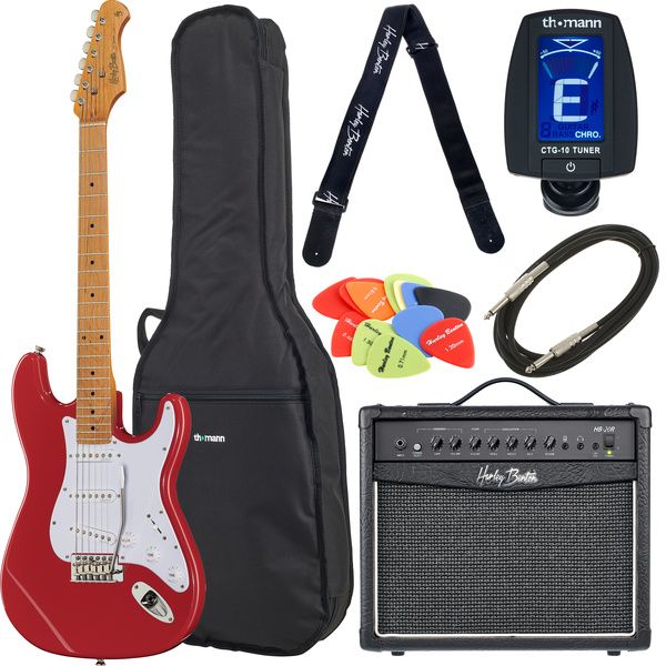 Harley Benton ST-62CC MN Dakota Red Bundle