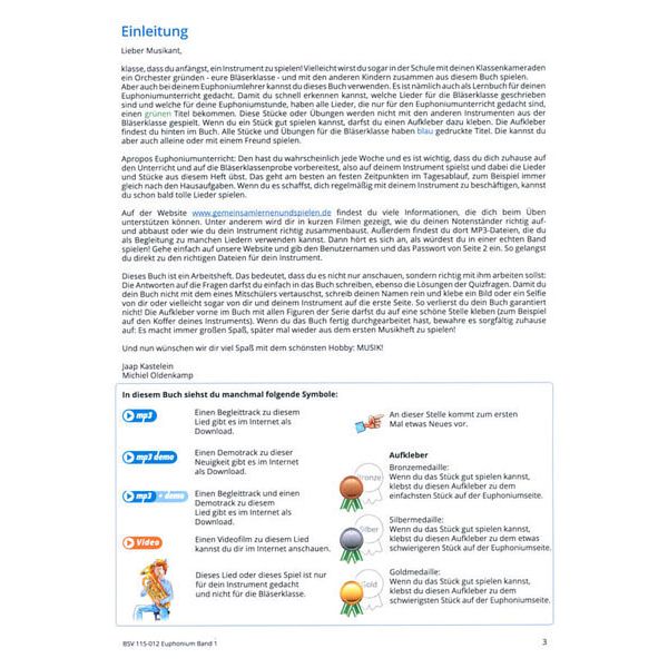 Blser-Schulen-Verlag Gemeinsam Lernen 1 Euphonium