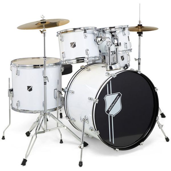 Millenium Focus 22 Drum Set White