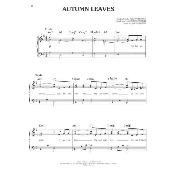 Hal Leonard First 50 Jazz Standards You