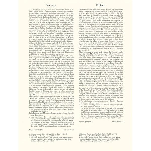 Breitkopf & Hrtel Reger Dreiig kleine Choral