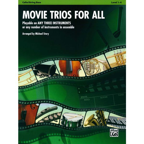 Alfred Music Publishing Movie Trios For All Cello/Bass