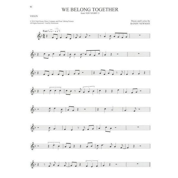 Hal Leonard 101 Disney Songs Violin