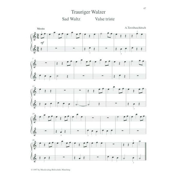 Holzschuh Verlag Vierhndige Tastentrume 1