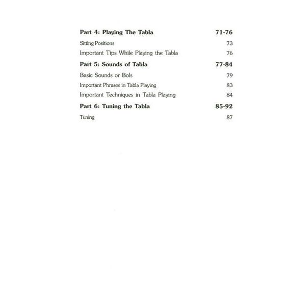 Pankaj Publications Learn to Play Tabla & Handbook