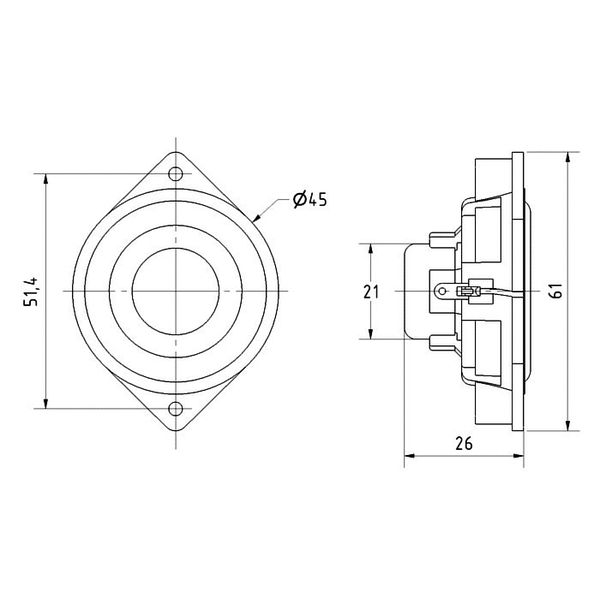 Visaton BF 45 / 4 Ohm