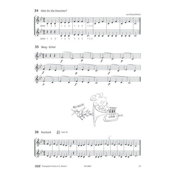 Hage Musikverlag Trompeten Fuchs C