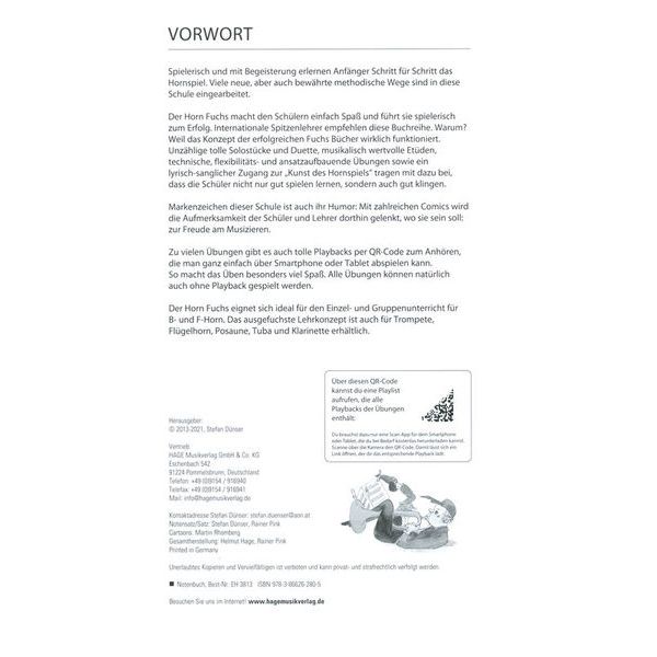 Hage Musikverlag Horn Fuchs 1