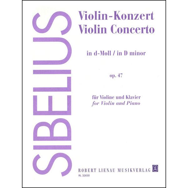 Musikverlag Robert Lienau  Sibelius Violin-Concert d-Moll