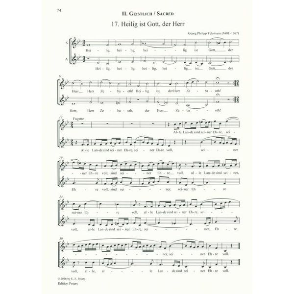 Edition Peters Reine Frauensache