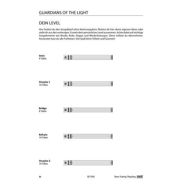 Hage Musikverlag Drum Training Playalong