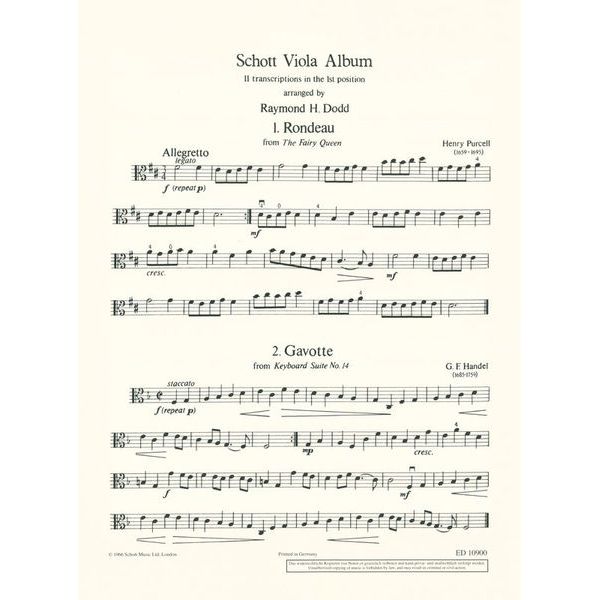 Schott Viola Album