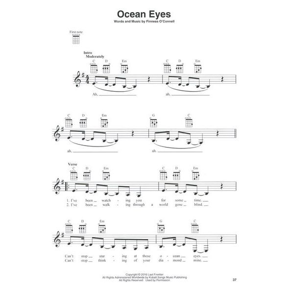 Hal Leonard Billie Eilish For Ukulele