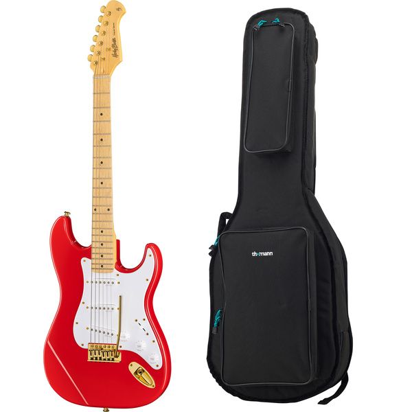 Harley Benton ST-59HM Fiesta Red w/Bag