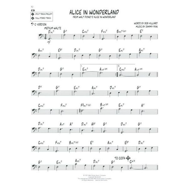 Hal Leonard Jazz Play-Along Disney Classic