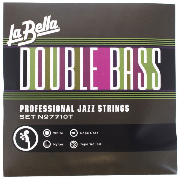 La Bella 7710T White Nylon Tape Wound