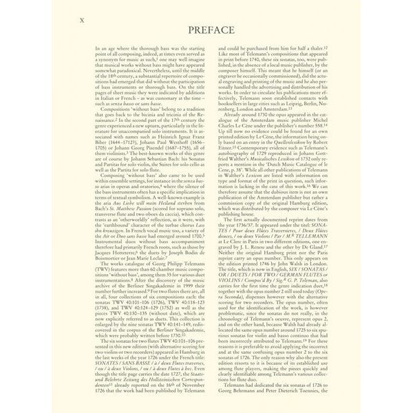 Wiener Urtext Edition Telemann Sonaten zwei Fl&ouml;ten