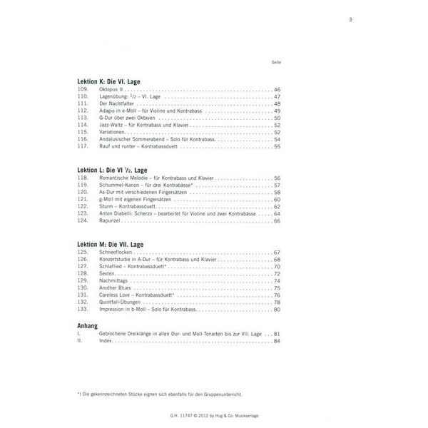 Edition Hug Kontrabass ABC 2 Schule