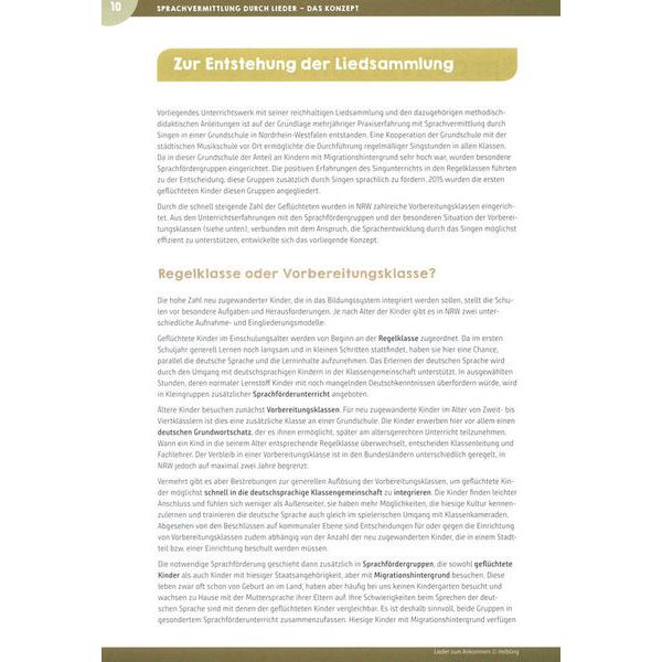 Helbling Verlag Lieder zum Ankommen