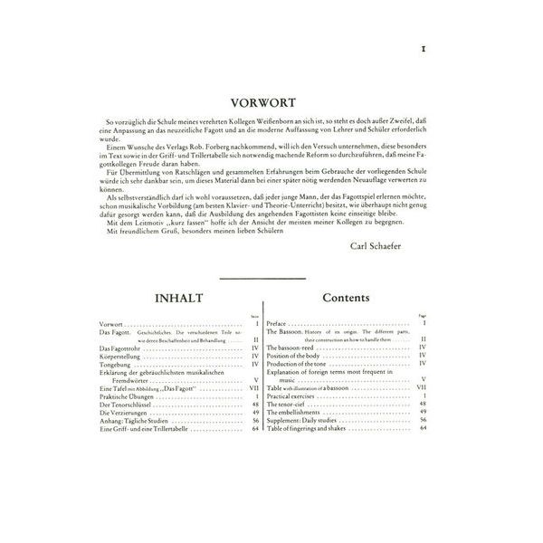 Robert Forberg Musikverlag Fagott-Schule