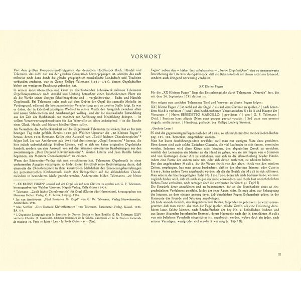 Brenreiter Telemann Orgelwerke 2