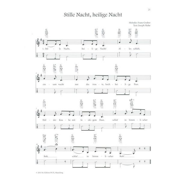 Edition Dux Weihnachten mit der Ukulele