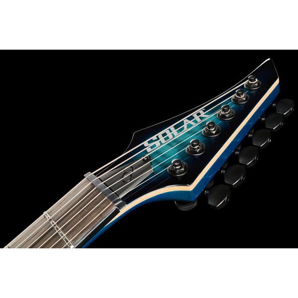 Solar Guitars S1.6AQOB Quilted Ocean Blue Br