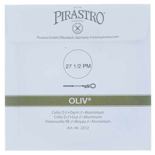 Pirastro Oliv Cello D 27 1/2 String 4/4