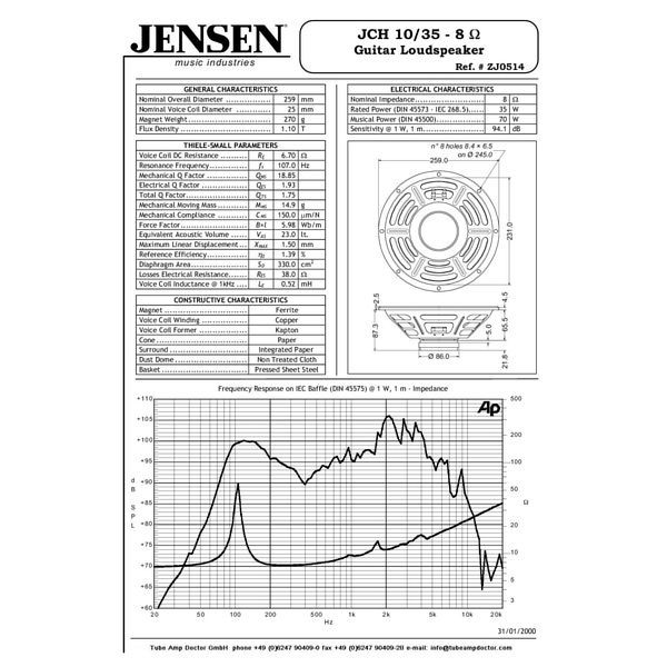Jensen JCH 1035-8 Chicago 8Ohm