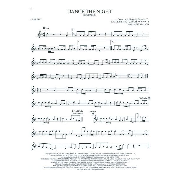 Hal Leonard 101 Top Hits for Clarinet