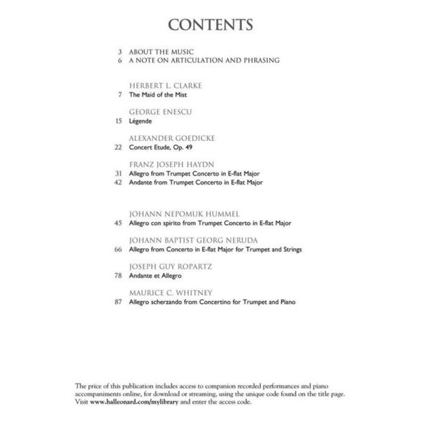 G. Schirmer Trumpet Collection Advanced