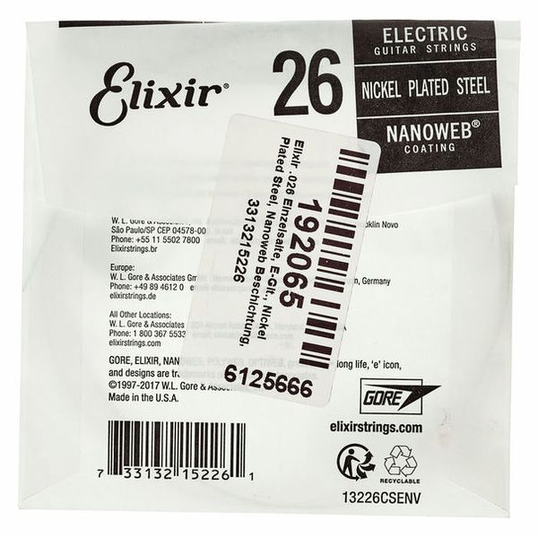 Elixir .026 Electric Guitar