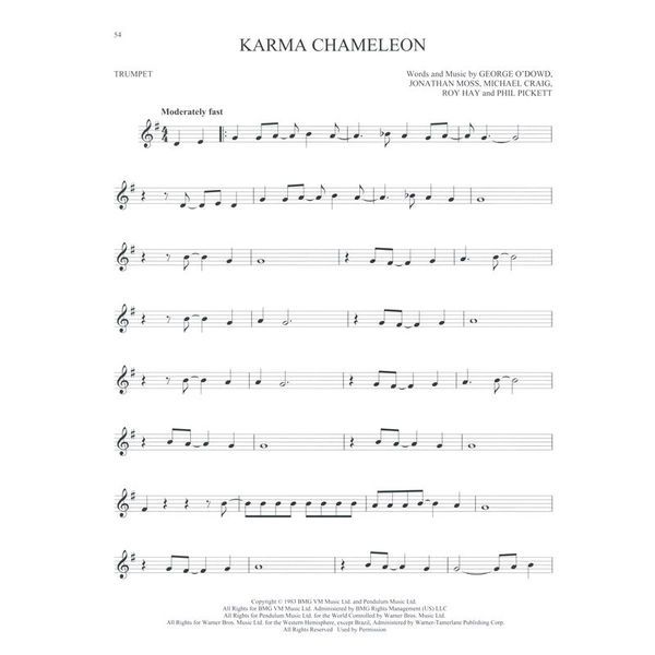 Hal Leonard 101 Popular Songs Trumpet