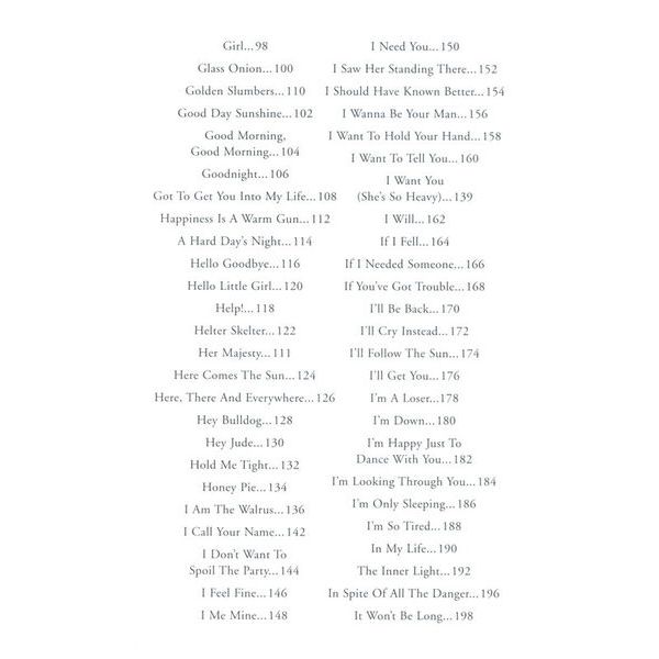 Hal Leonard Little Black Book Beatles