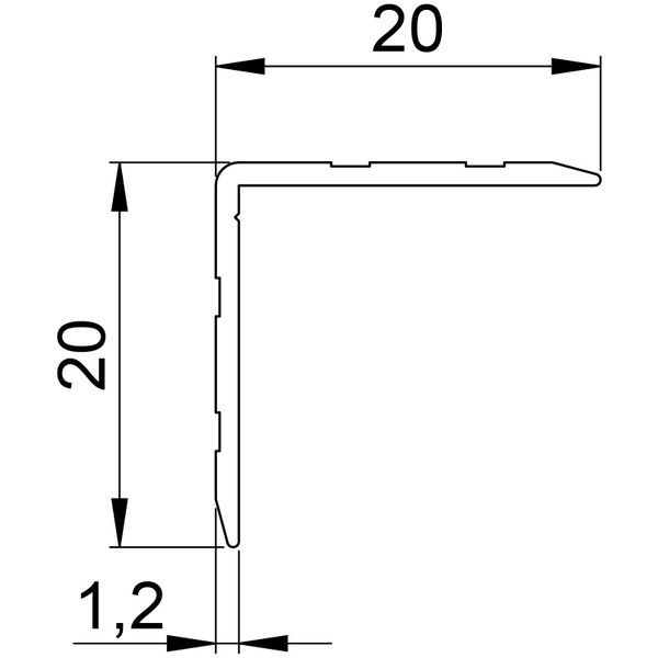 Adam Hall 6209 Case Angle 20 x 20 mm