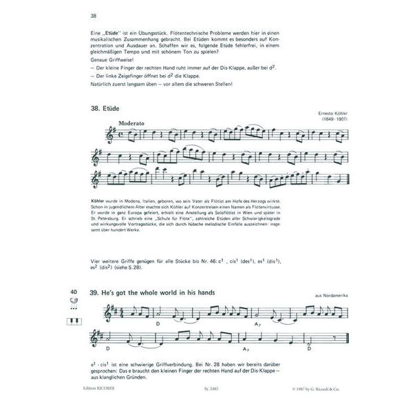 Ricordi Lern Querfl&ouml;te Spielen 1