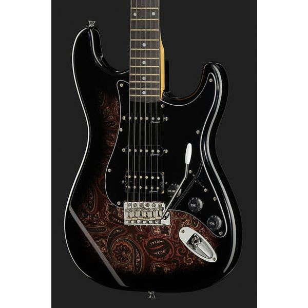 Harley Benton ST-70 Black Paisley