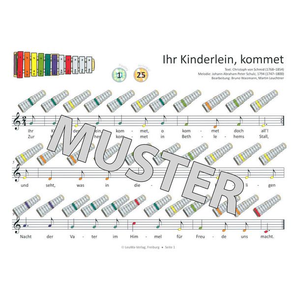 LeuWa-Verlag 24 Weihnachtslieder Sonor BWG