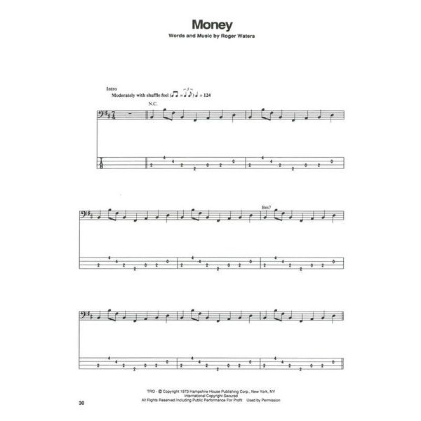 Hal Leonard Pink Floyd Dark Side Bass