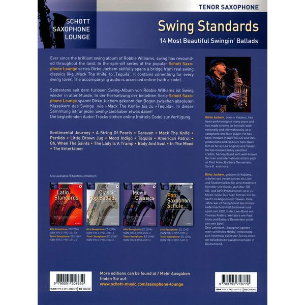 Schott Swing Standards T-Sax