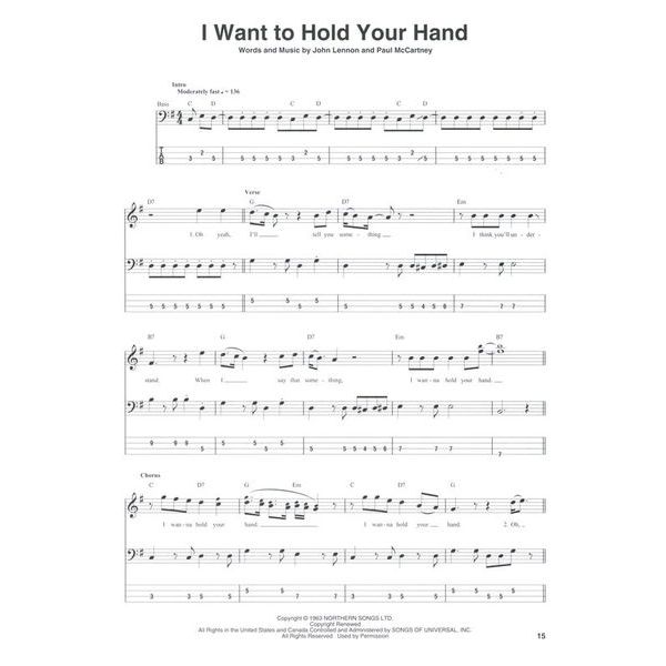 Hal Leonard The Beatles 1962-1966 Bass